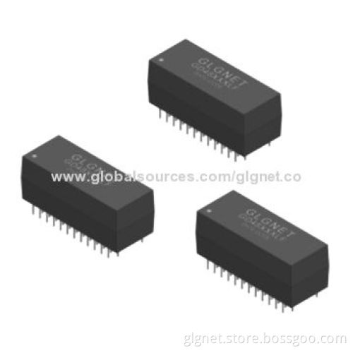 DIP 48-pin (A) 1000Base-T Ethernet Isolation/LAN Transformers, Complies with RoHS Requirement